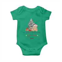 Personalized First Christmas Baby Onesie Custom Name Toys Xmas Tree