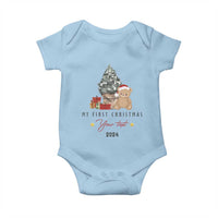 Personalized First Christmas Baby Onesie Custom Name Toys Xmas Tree