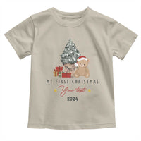 Personalized First Christmas Toddler T Shirt Custom Name Toys Xmas Tree