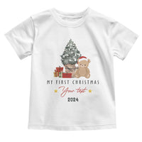 Personalized First Christmas Toddler T Shirt Custom Name Toys Xmas Tree