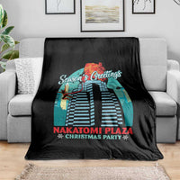 Christmas Nakatomi Plaza Throw Blanket Season's Greeting Christmas Party Hans Gruber - Wonder Print Shop
