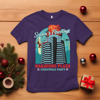 Christmas Nakatomi Plaza T Shirt Season's Greeting Christmas Party Hans Gruber - Wonder Print Shop