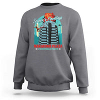 Christmas Nakatomi Plaza Sweatshirt Season's Greeting Christmas Party Hans Gruber - Wonder Print Shop