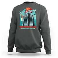 Christmas Nakatomi Plaza Sweatshirt Season's Greeting Christmas Party Hans Gruber - Wonder Print Shop