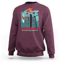 Christmas Nakatomi Plaza Sweatshirt Season's Greeting Christmas Party Hans Gruber - Wonder Print Shop