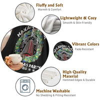 Christmas Nakatomi Plaza Throw Blanket Christmas Party 1988 Xmas Wreath - Wonder Print Shop