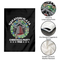 Christmas Nakatomi Plaza Garden Flag Christmas Party 1988 Xmas Wreath - Wonder Print Shop