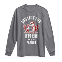 Justice For Fred And Peanut Long Sleeve Shirt Racoon Squirrel