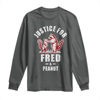 Justice For Fred And Peanut Long Sleeve Shirt Racoon Squirrel