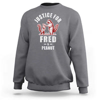Justice For Fred And Peanut Sweatshirt Racoon Squirrel TS11