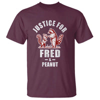 Justice For Fred And Peanut T Shirt Racoon Squirrel TS11