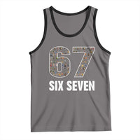 Funny 67 Six Seven Italian Brainrot Gen Alpha Meme Tank Top - Wonder Print Shop