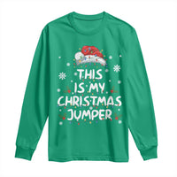 Funny British Christmas Long Sleeve Shirt This Is My Christmas Jumper - Wonder Print Shop