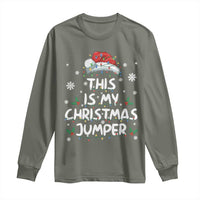 Funny British Christmas Long Sleeve Shirt This Is My Christmas Jumper - Wonder Print Shop