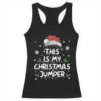 Funny British Christmas Racerback Tank Top This Is My Christmas Jumper - Wonder Print Shop