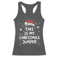 Funny British Christmas Racerback Tank Top This Is My Christmas Jumper - Wonder Print Shop