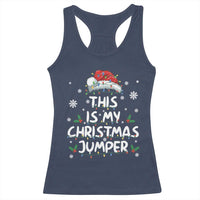 Funny British Christmas Racerback Tank Top This Is My Christmas Jumper - Wonder Print Shop