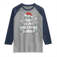 Funny British Christmas Raglan Shirt This Is My Christmas Jumper - Wonder Print Shop