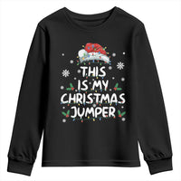Funny British Christmas Youth Sweatshirt This Is My Christmas Jumper - Wonder Print Shop