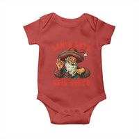 Funny Mexican Christmas 67 Baby Onesie Santa Says Seis Siete Cholo Claus - Wonder Print Shop