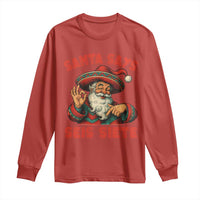 Funny Mexican Christmas 67 Long Sleeve Shirt Santa Says Seis Siete Cholo Claus - Wonder Print Shop