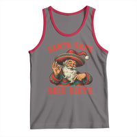 Funny Mexican Christmas 67 Tank Top Santa Says Seis Siete Cholo Claus - Wonder Print Shop
