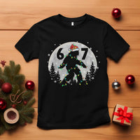 Funny Bigfoot 67 Christmas Night Stroll Moon Sasquatch T Shirt - Wonder Print Shop
