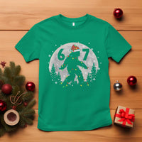 Funny Bigfoot 67 Christmas Night Stroll Moon Sasquatch T Shirt - Wonder Print Shop