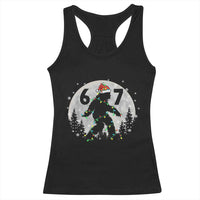 Funny Bigfoot 67 Christmas Night Stroll Moon Sasquatch Racerback Tank Top - Wonder Print Shop