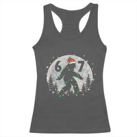 Funny Bigfoot 67 Christmas Night Stroll Moon Sasquatch Racerback Tank Top - Wonder Print Shop