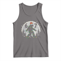 Funny Bigfoot 67 Christmas Night Stroll Moon Sasquatch Tank Top - Wonder Print Shop