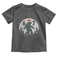 Funny Bigfoot 67 Christmas Night Stroll Moon Sasquatch Toddler T Shirt - Wonder Print Shop
