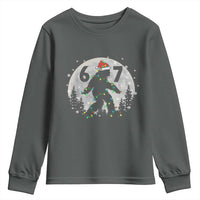 Funny Bigfoot 67 Christmas Night Stroll Moon Sasquatch Youth Sweatshirt - Wonder Print Shop