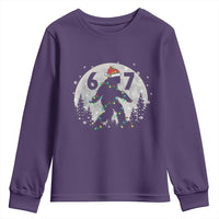 Funny Bigfoot 67 Christmas Night Stroll Moon Sasquatch Youth Sweatshirt - Wonder Print Shop