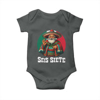 Funny Mexican Christmas 67 Baby Onesie Seis Siete Santa In Mexico - Wonder Print Shop