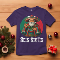 Funny Mexican Christmas 67 T Shirt Seis Siete Santa In Mexico - Wonder Print Shop