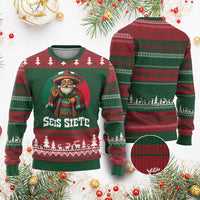 Funny Mexican Xmas 67 Ugly Christmas Sweater Seis Siete Santa In Mexico - Wonder Print Shop