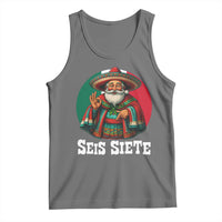 Funny Mexican Christmas 67 Tank Top Seis Siete Santa In Mexico - Wonder Print Shop