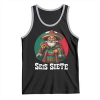 Funny Mexican Christmas 67 Tank Top Seis Siete Santa In Mexico - Wonder Print Shop