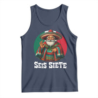 Funny Mexican Christmas 67 Tank Top Seis Siete Santa In Mexico - Wonder Print Shop