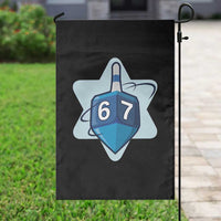 Funny Hanukkah 67 Garden Flag Six Seven Meme Dreidel Star Of David - Wonder Print Shop