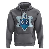 Funny Hanukkah 67 Hoodie Six Seven Meme Dreidel Star Of David - Wonder Print Shop