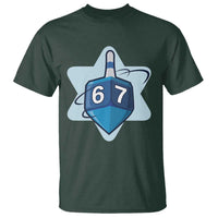 Funny Hanukkah 67 T Shirt Six Seven Meme Dreidel Star Of David - Wonder Print Shop