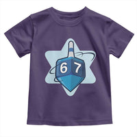 Funny Hanukkah 67 Toddler T Shirt Six Seven Meme Dreidel Star Of David - Wonder Print Shop