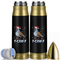 Funny F Caw F Quail Christmas Bullet Tumbler Cartoon Quail Bird Santa Hat Poultry Humor - Wonder Print Shop