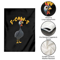 Funny F Caw F Guinea Fowl Garden Flag Cartoon Guinea Bird Poultry Humor - Wonder Print Shop
