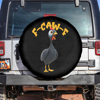 Funny F Caw F Guinea Fowl Spare Tire Cover Cartoon Guinea Bird Poultry Humor - Wonder Print Shop
