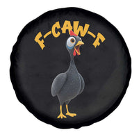 Funny F Caw F Guinea Fowl Spare Tire Cover Cartoon Guinea Bird Poultry Humor - Wonder Print Shop