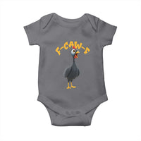 Funny F Caw F Guinea Fowl Baby Onesie Cartoon Guinea Bird Poultry Humor - Wonder Print Shop