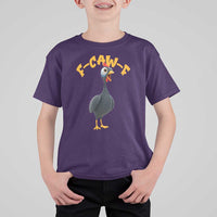 Funny F Caw F Guinea Fowl T Shirt For Kid Cartoon Guinea Bird Poultry Humor - Wonder Print Shop